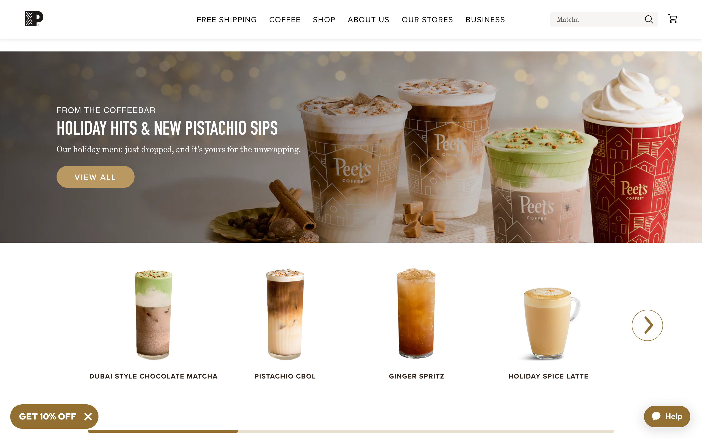 Peet's Coffee screenshot 1